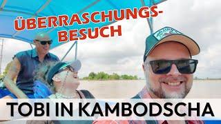 Überraschungsbesuch bei TOBI IN KAMBODSCHA !  Seine REAKTION ist UNBEZAHLBAR! [Erste Kundentour]