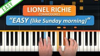 How to Play "Easy (Like Sunday Morning)" EASY Piano Tutorial