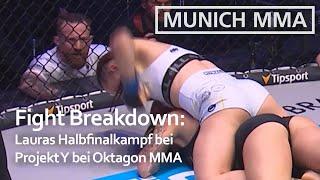 Fight Breakdown: Lauras Halbfinalkampf bei Projekt Y bei Oktagon MMA