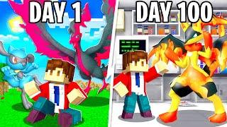 I Spent 100 DAYS in FUSION ONLY Minecraft PIXELMON!