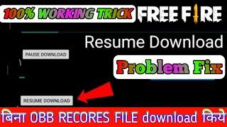 How to Fix Free Fire Resume Download Problem || solve resume download error in free fire