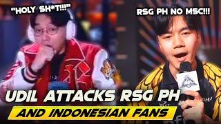 MIRKO REACTION to UDIL ATTACKING RSG PH and INDONESIAN FANS