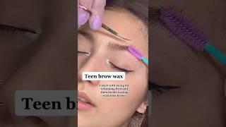 Teen Eyebrow Waxing Demystified: A Complete Tutorial  ||  #wax #waxing #viral #trending