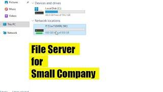 How to create a File server for a small company