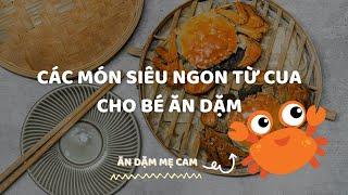 Các Món Ăn Từ Cua Biển Cho Bé Ăn Ngon Miệng Hơn | Ăn Dặm Mẹ Cam