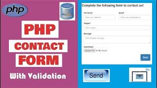 How to create php contact form with validation