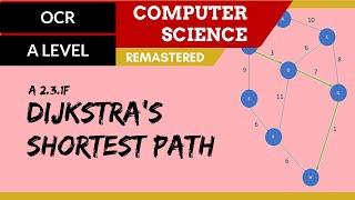 157. OCR A Level (H446) SLR26 - 2.3 Dijkstra's shortest path