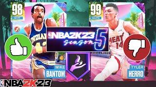 NEW SEASON 5 REWARDS IN NBA 2K23 MyTEAM! WHICH PLAYERS ARE WORTH GRINDING FOR?