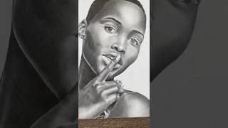 Lupita nyong’o drawing  #art #drawing #drawingchallenge #aquietplacedayone #lupitanyongo #viral