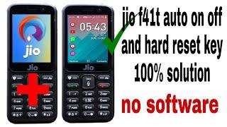 jio f41t auto on off problem and hard reset 100% solution