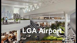 New York LGA airport walking tour | Terminal B
