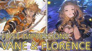 First Impressions on Vane(Grand ver.) & Florence(Dark ver.)【Granblue Fantasy】