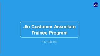JCA Trainee Video II Jio Smart Associate Training Program II Jio Smart FSM #jio5g