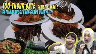 100 TUSUK SATE, SAMBEL JUARA? SATE MARANGGI ENAK GAADA DUANYA !!