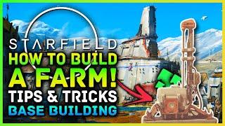 Starfield - How To Build A FARM! Outpost Base Extract & Harvesting Resources! Easy & Simple Tips!