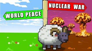 WorldBox, but I let a Sheep be GOD.
