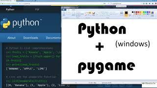 python + pygame windows install