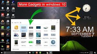 how to clock on windows 10 desktop | set clock widget windows 10 | Amazing trick