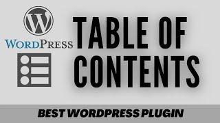 Best Easy table of contents WordPress plugin 2021 | WordPress Plugin
