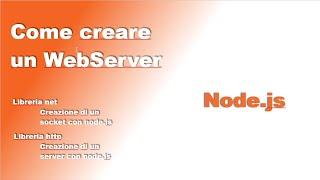 Tutorial ITA - Come creare un WebServer Http con Node.js