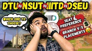 JAC DELHI 2024 Seat Preference List  | Choice filling for BRANCH VS PLACEMENTS  | DTU NSUT IIITD