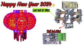 Making lanterns for Tet 2024 | Mini full led circuit