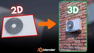 Create 3D Models from 2D Images in Blender!