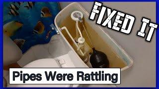 Pipes Rattle After Flushing Toilet