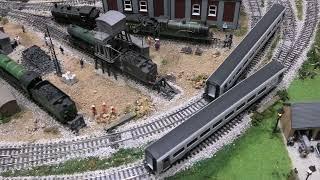 How much space do I need on my model railway track between bends.
