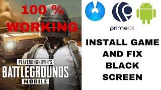 PUBG KR VERSION INSTALL PHONIX OS , PRIME OS AND ANDROID AND FIX PHONIX OS BLACK SECREEN