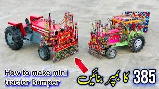 How to make mini 385 tractor Bumper  Tractor ka bumper kese bnayn