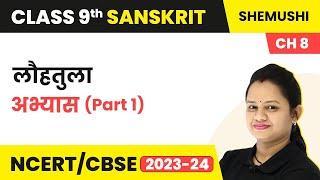 Class 9 Sanskrit Chapter 8 Shemushi | Louhtula - Abhyas (Part 1)