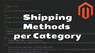 Shipping Method per Category Extension for Magento 2
