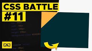 ️CSS BATTLE️ - #11 Totally Triangle