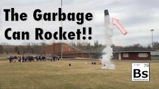 The Garbage Can Rocket!! - Liquid Nitrogen Explosion