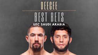 BEST BETS for UFC Saudi Arabia | Robert Whittaker vs Ikram Aliskerov