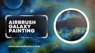HOW TO AIRBRUSH A GALAXY - Space painting with stars and a nebula #airbrush #airbrushartist #art