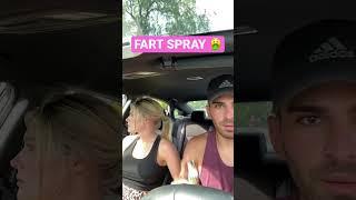 I Sprayed FART SPRAY In Her Car  #Shorts