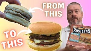 RUSTLERS : Turning a Microwave Burger into a Mouthwatering Burger!