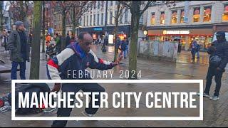 Oh Dear! The Things You See At Manchester City Centre UK - 4K Ultra 60fps: Walking Tour