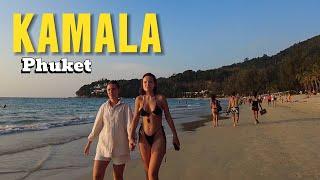  Phuket 2024 Kamala Beach Walk 4K Thailand Walking Tour