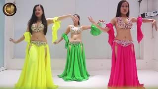 #3| Tutorial de danza del vientre - Ondas de cuerda manual | Trang Selena | Hướng dẫn múa bụng