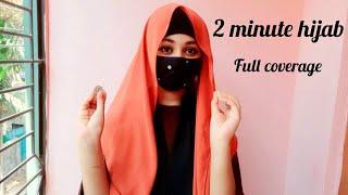 2 minute hijab || instant / ready hijab tutorial || Mustarin Sultana️