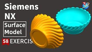 Siemens NX Tutorial for beginners,the  wave texture bowlexercise -58