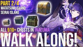 GUIDE TO ALL 910+ CHESTS IN INAZUMA! PART 2/4! (WATATSUMI ISLAND, SEIRAI ISLAND)