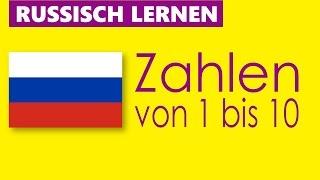 Russisch lernen - Zahlen von 1 bis 10