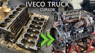 ASSEMBLY AND STARTING THE ENGINE. IVECO CURSOR 8. ENGINE REPAIR