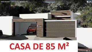 CASA DE 85 M² - LOTE 10 X 20 _ MAQUETE 3D