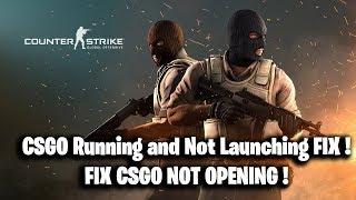 CSGO Running and Not Launching FIX ! ( FIX CSGO NOT OPENING )