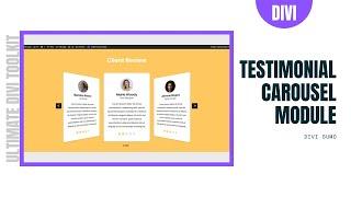 Testimonial Carousel Module for Divi | Divi Sumo